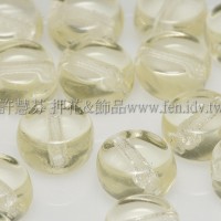 捷克扁圓珠5mm香檳黃-20個