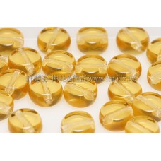 捷克扁圓珠5mm琥珀色-20個