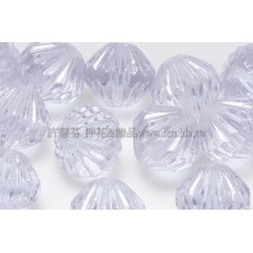 捷克圓切角菱形珠9mm愛麗絲藍灰-10個