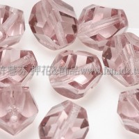 捷克圓形珠-切角-8mm鐵線蓮紫-10個