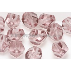 捷克圓形珠-切角-8mm鐵線蓮紫-10個