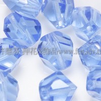 捷克圓形珠-切角-8mm道奇藍-10個