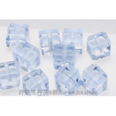 捷克方立體珠6mm海軍藍-10個