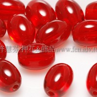 捷克米粒珠6x8mmm泰國寶石紅-20個