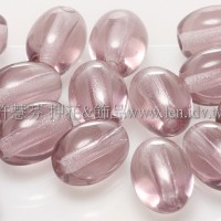 捷克米粒珠6x8mm鐵線蓮紫紅-20個