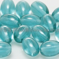 捷克米粒珠6x8mm水鴨藍綠-20個