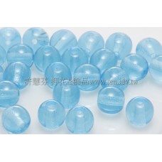 捷克圓形珠6mm海寶藍色