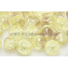 捷克圓形珠6mm冰裂葡萄紫紅-黃混合色