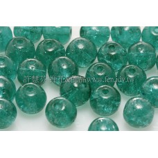 捷克圓形珠6mm冰裂明綠色