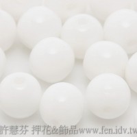 捷克圓形珠6mm雪白色