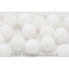 捷克圓形珠6mm雪白色