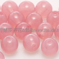 捷克圓形珠6mm蛋白玫瑰粉紅
