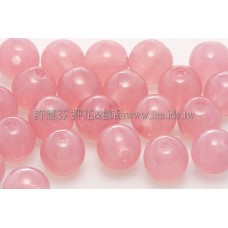 捷克圓形珠6mm蛋白玫瑰粉紅