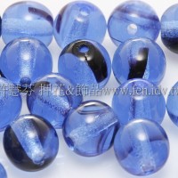 捷克圓形珠6mm水手藍