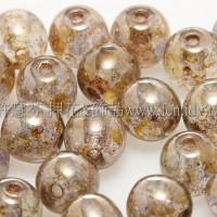 捷克圓形珠6mm珠光茶咖啡色