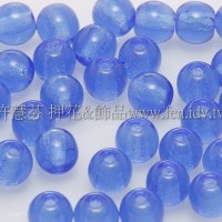捷克圓形珠4mm亮藍色-50個