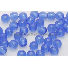 捷克圓形珠4mm亮藍色-50個