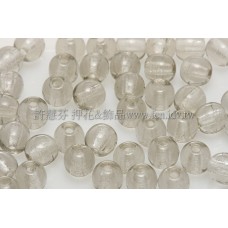 捷克圓形珠4mm灰鑽石水晶色-50個