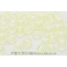 捷克圓形珠4mm黃水仙色-50個