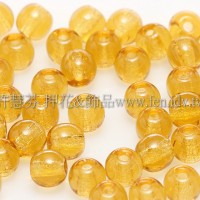 捷克圓形珠4mm琥珀色-50個