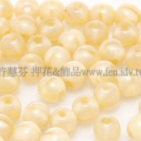捷克圓形珠4mm奶油麥色-50個