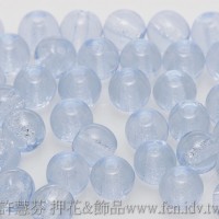 捷克圓形珠4mm淺寶藍色-50個
