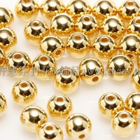 捷克圓形珠4mm金色-25個