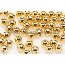 捷克圓形珠4mm金色-25個