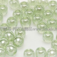 捷克圓形珠4mm珠光翠橄欖綠-50個