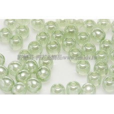 捷克圓形珠4mm珠光翠橄欖綠-50個