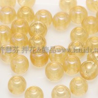 捷克圓形珠4mm珠光蜜橙色-50個