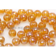 捷克圓形珠4mm珠光琥珀色-50個