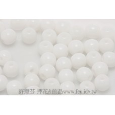 捷克圓形珠4mm雪白色-50個