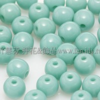 捷克圓形珠4mm松玉石綠-50個