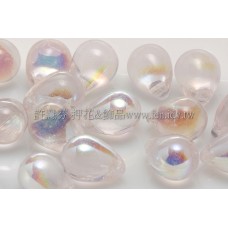 6X8mm捷克水滴形珠-玫瑰淡粉色-20個