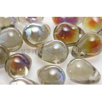 6X8mm捷克水滴形珠-灰鑽石水晶珠光色 -20個