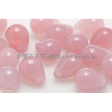 6X8mm捷克水滴形珠-蛋白玫瑰粉紅-20個