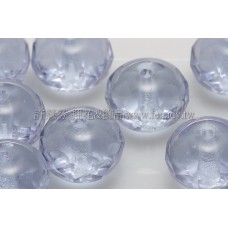 捷克車輪珠6x9mm愛麗絲藍灰-6個