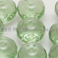 捷克車輪珠6x9mm翠橄欖綠-6個