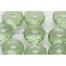 捷克車輪珠6x9mm翠橄欖綠-6個