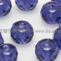 4X6mm捷克車輪珠-紫晶色-1包-10個