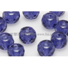 4X6mm捷克車輪珠-紫晶色-1包-10個