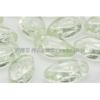 5x10mm捷克紫薇葉形珠-透明翠綠-20個