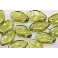 7x12mm捷克紫薇葉形珠-透明草綠色-20個