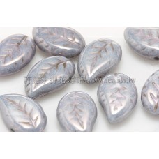 9x12mm捷克菩提葉形珠-紫芋色-20個