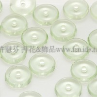 捷克飛碟珠6mm翠橄欖綠-20個