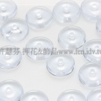 捷克飛碟珠6mm愛麗絲藍灰-20個