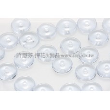 捷克飛碟珠6mm愛麗絲藍灰-20個