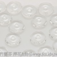 捷克飛碟珠6mm晶亮水晶色-20個