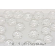 捷克飛碟珠6mm晶亮水晶色-20個